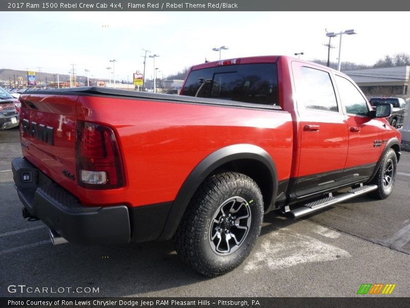 Flame Red / Rebel Theme Red/Black 2017 Ram 1500 Rebel Crew Cab 4x4