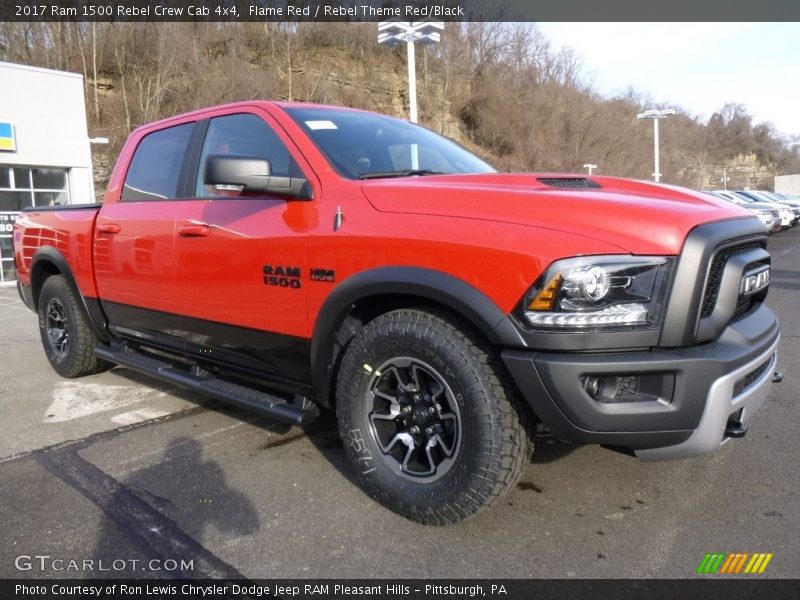 Flame Red / Rebel Theme Red/Black 2017 Ram 1500 Rebel Crew Cab 4x4