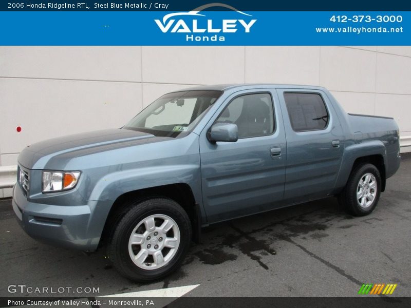 Steel Blue Metallic / Gray 2006 Honda Ridgeline RTL