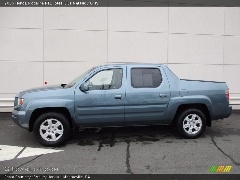 Steel Blue Metallic / Gray 2006 Honda Ridgeline RTL