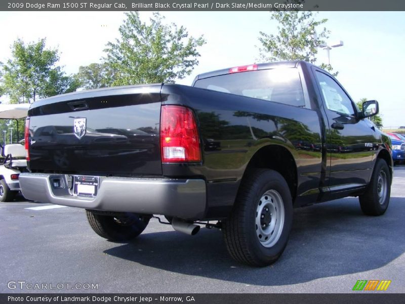 Brilliant Black Crystal Pearl / Dark Slate/Medium Graystone 2009 Dodge Ram 1500 ST Regular Cab