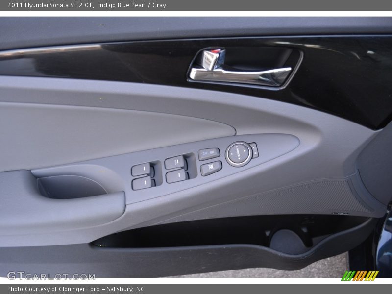 Indigo Blue Pearl / Gray 2011 Hyundai Sonata SE 2.0T