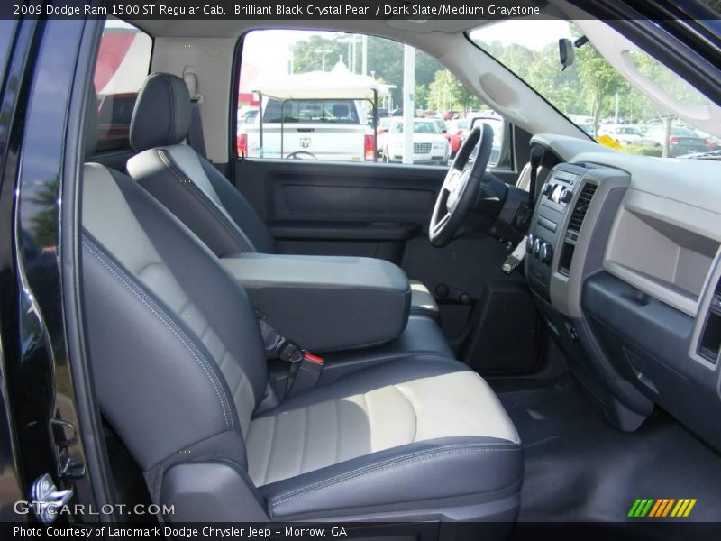 Brilliant Black Crystal Pearl / Dark Slate/Medium Graystone 2009 Dodge Ram 1500 ST Regular Cab