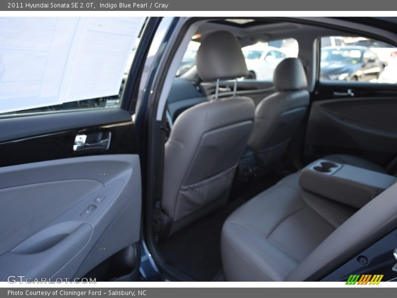 Indigo Blue Pearl / Gray 2011 Hyundai Sonata SE 2.0T