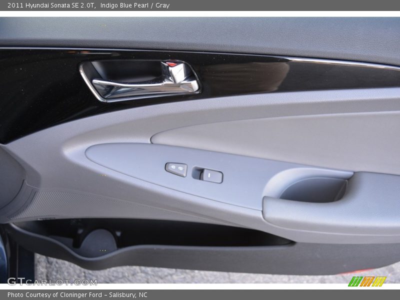 Indigo Blue Pearl / Gray 2011 Hyundai Sonata SE 2.0T