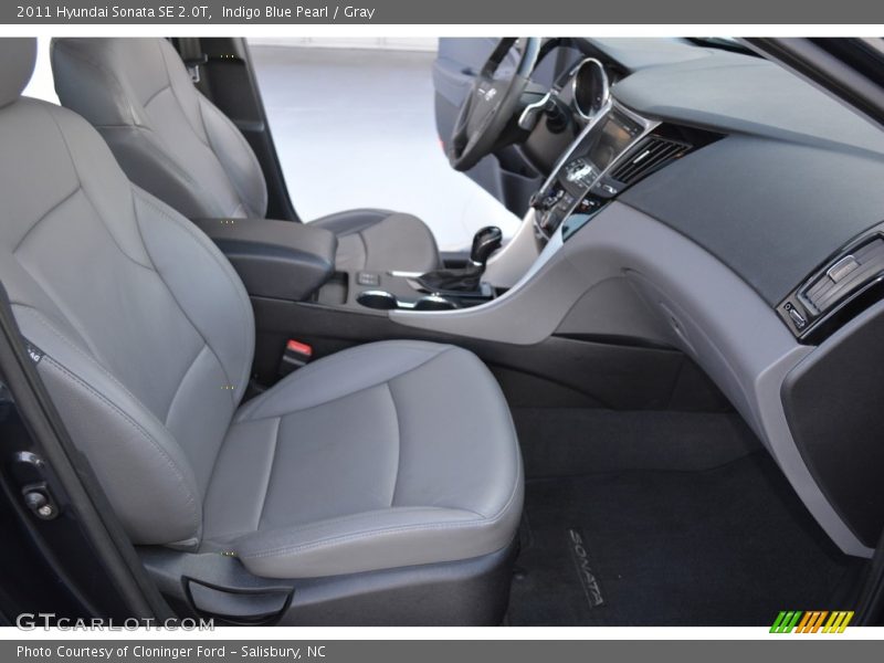 Indigo Blue Pearl / Gray 2011 Hyundai Sonata SE 2.0T