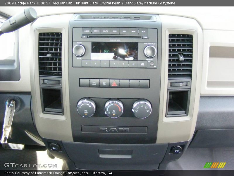 Brilliant Black Crystal Pearl / Dark Slate/Medium Graystone 2009 Dodge Ram 1500 ST Regular Cab
