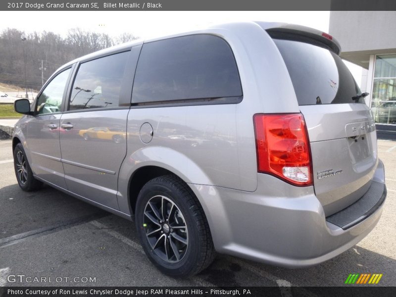 Billet Metallic / Black 2017 Dodge Grand Caravan SE