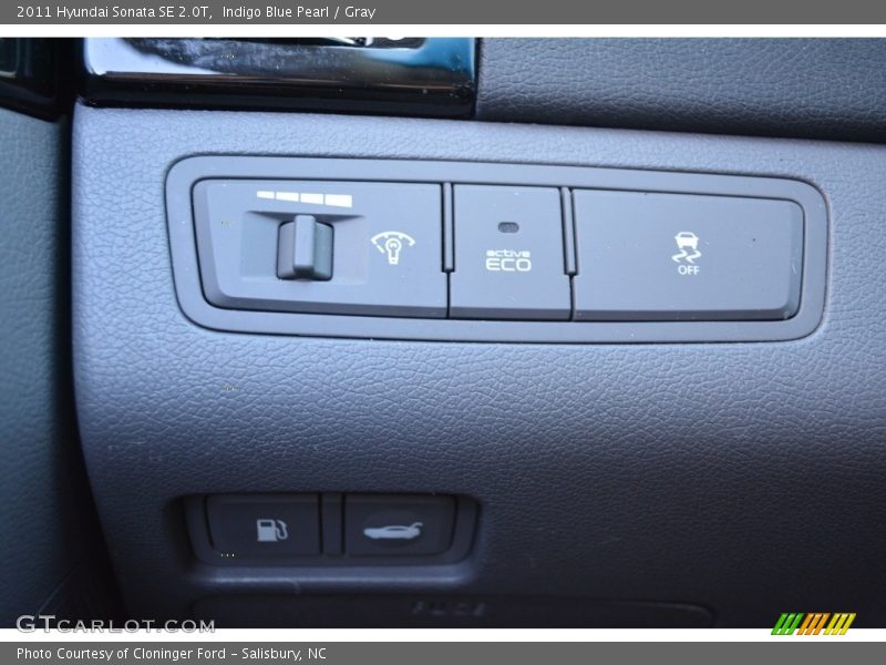 Indigo Blue Pearl / Gray 2011 Hyundai Sonata SE 2.0T