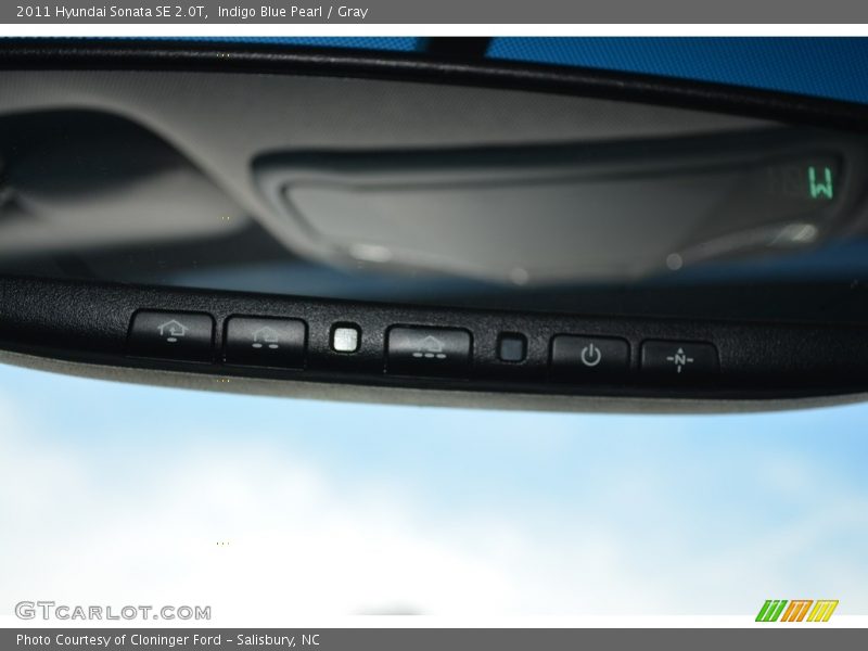 Indigo Blue Pearl / Gray 2011 Hyundai Sonata SE 2.0T