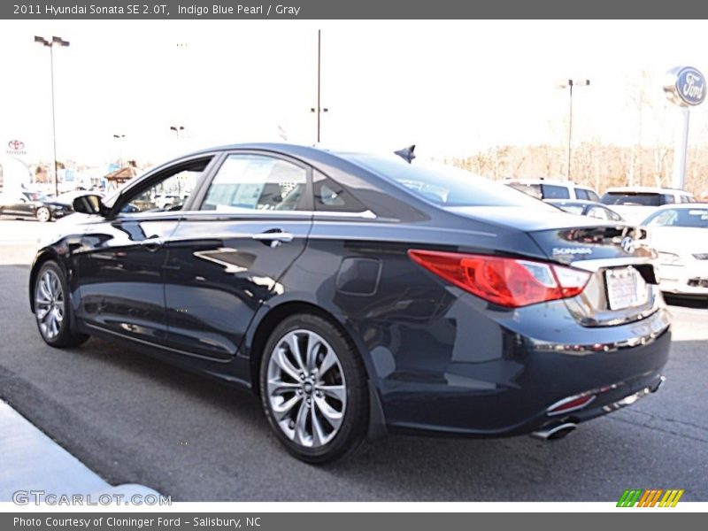 Indigo Blue Pearl / Gray 2011 Hyundai Sonata SE 2.0T