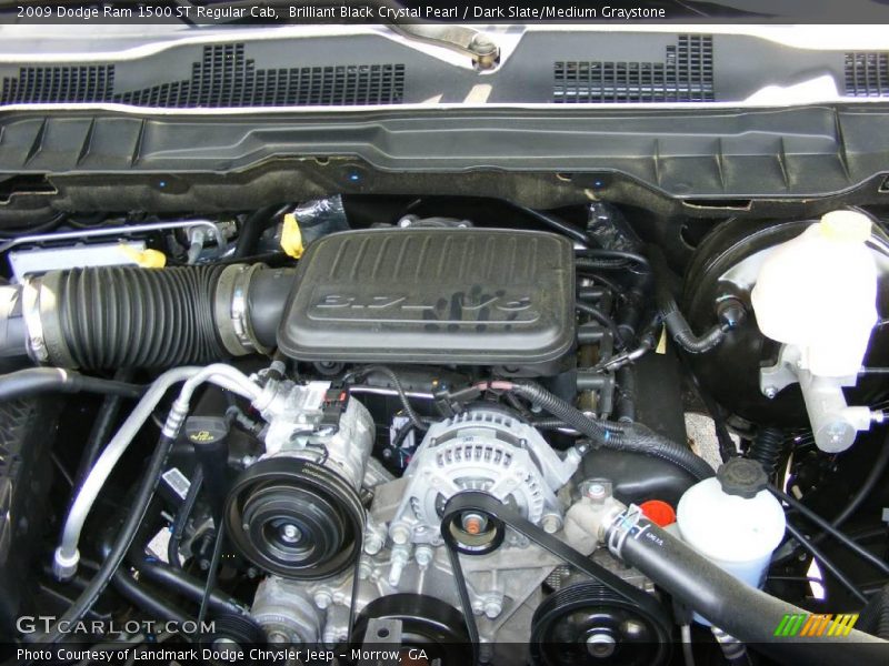 Brilliant Black Crystal Pearl / Dark Slate/Medium Graystone 2009 Dodge Ram 1500 ST Regular Cab