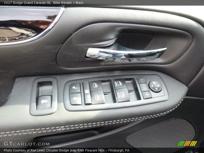 Billet Metallic / Black 2017 Dodge Grand Caravan SE