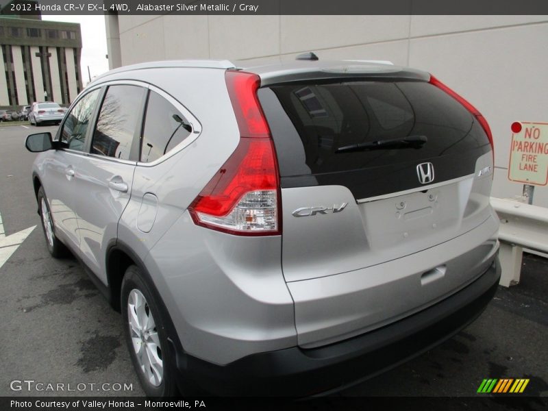 Alabaster Silver Metallic / Gray 2012 Honda CR-V EX-L 4WD