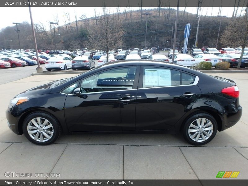 Aurora Black / Gray 2014 Kia Forte EX