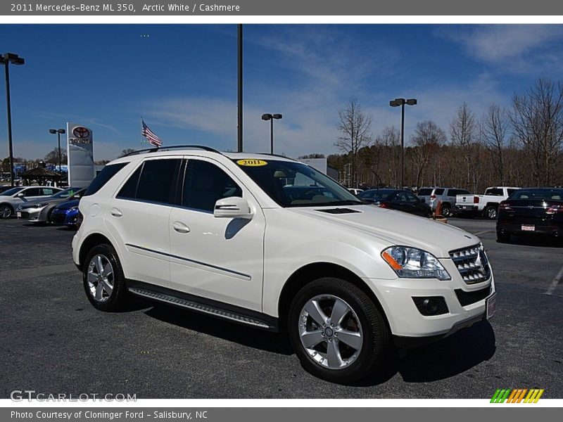 Arctic White / Cashmere 2011 Mercedes-Benz ML 350
