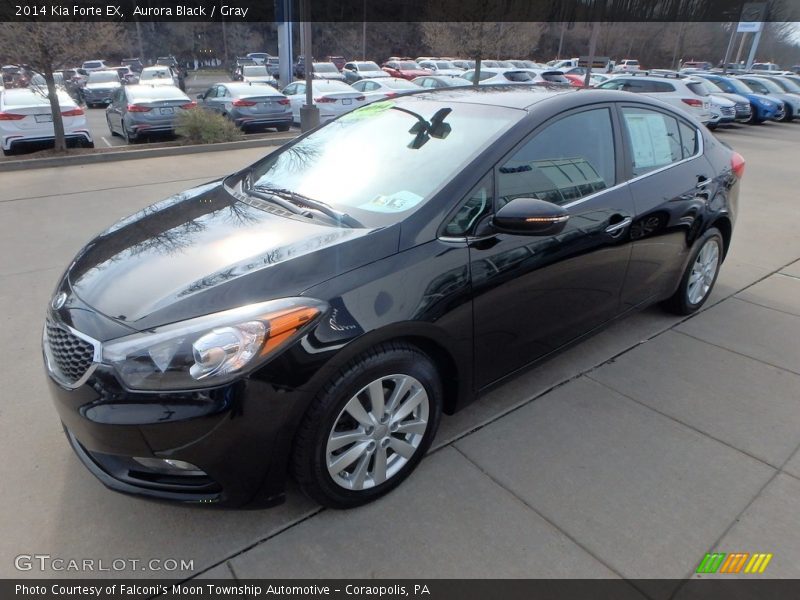 Aurora Black / Gray 2014 Kia Forte EX