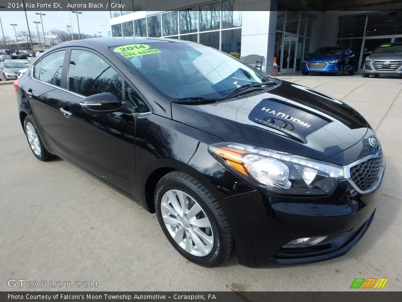 Aurora Black / Gray 2014 Kia Forte EX