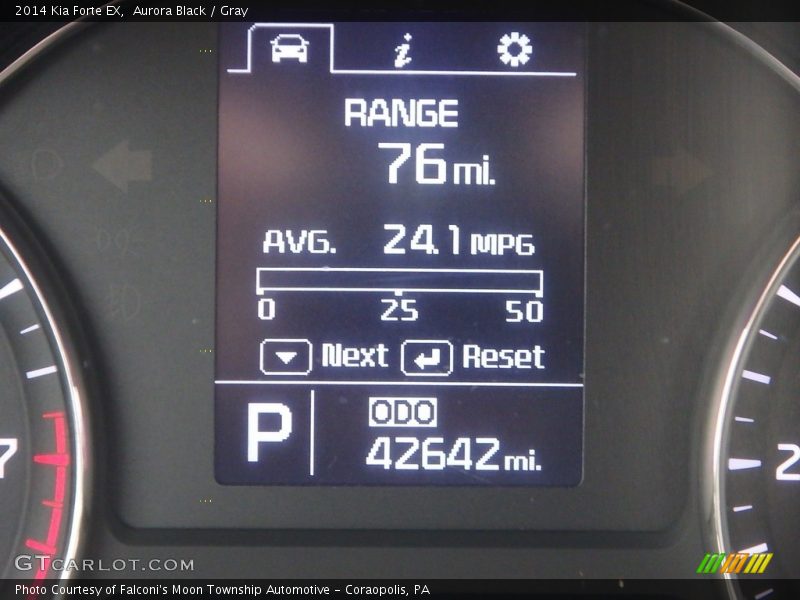 Aurora Black / Gray 2014 Kia Forte EX