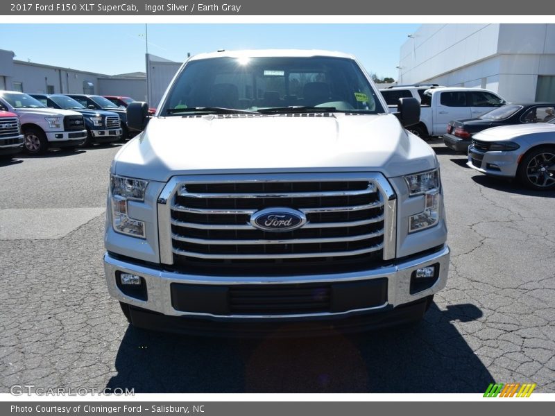 Ingot Silver / Earth Gray 2017 Ford F150 XLT SuperCab