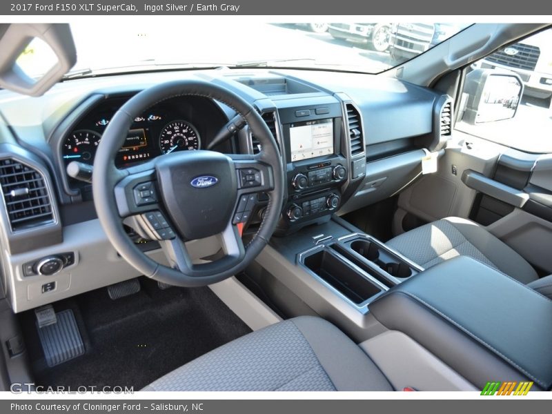 Ingot Silver / Earth Gray 2017 Ford F150 XLT SuperCab