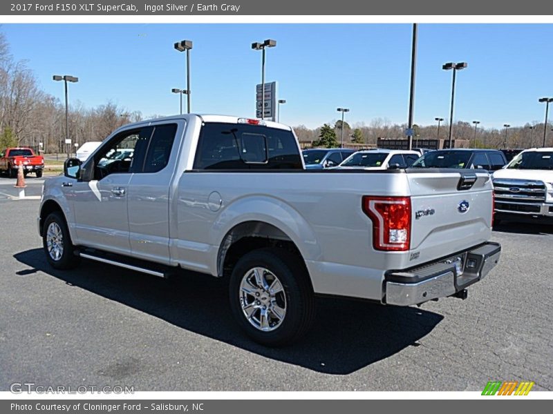 Ingot Silver / Earth Gray 2017 Ford F150 XLT SuperCab