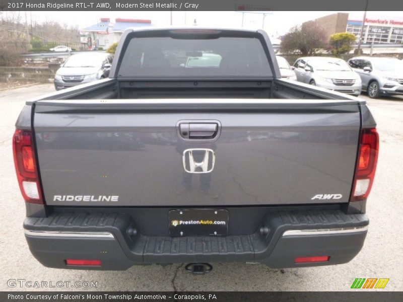 Modern Steel Metallic / Gray 2017 Honda Ridgeline RTL-T AWD