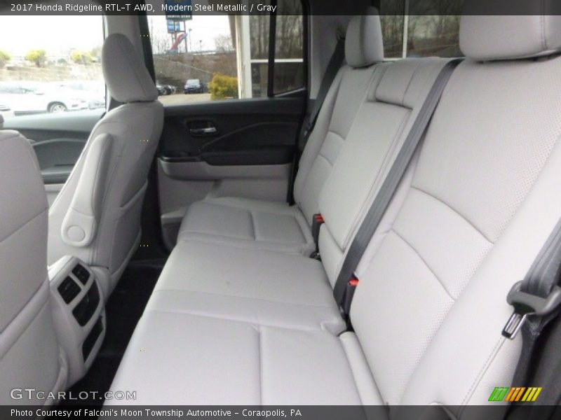 Modern Steel Metallic / Gray 2017 Honda Ridgeline RTL-T AWD