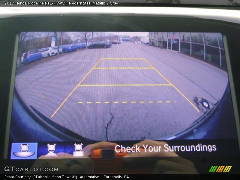 Modern Steel Metallic / Gray 2017 Honda Ridgeline RTL-T AWD