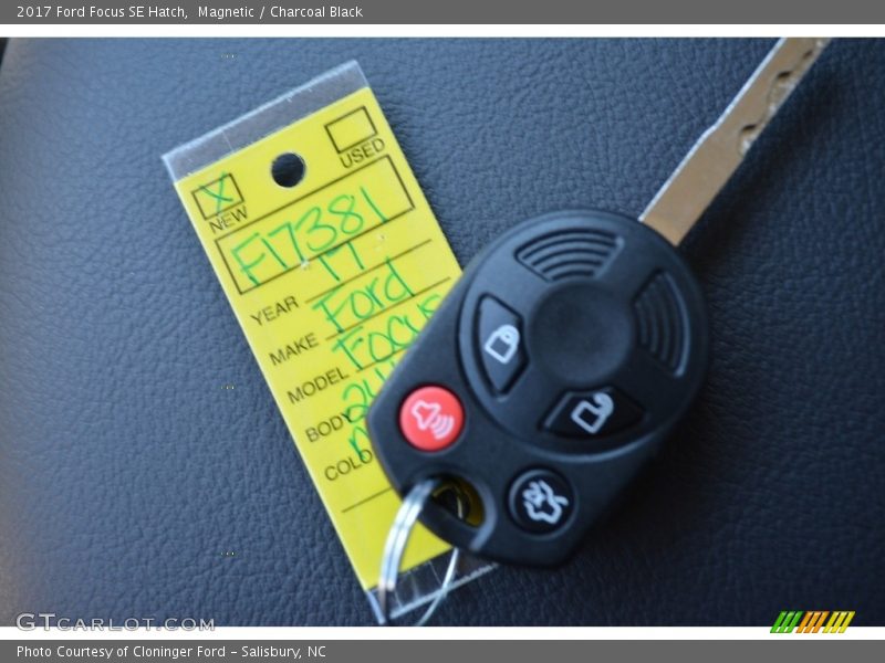 Magnetic / Charcoal Black 2017 Ford Focus SE Hatch