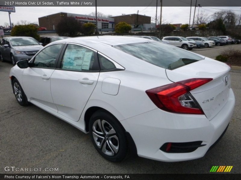Taffeta White / Ivory 2017 Honda Civic LX Sedan
