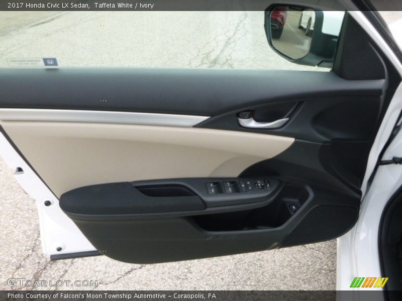 Taffeta White / Ivory 2017 Honda Civic LX Sedan