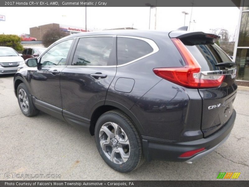 Gunmetal Metallic / Gray 2017 Honda CR-V EX-L AWD