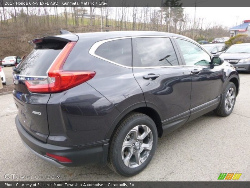 Gunmetal Metallic / Gray 2017 Honda CR-V EX-L AWD