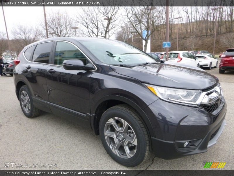 Gunmetal Metallic / Gray 2017 Honda CR-V EX-L AWD