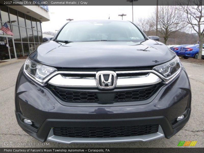 Gunmetal Metallic / Gray 2017 Honda CR-V EX-L AWD