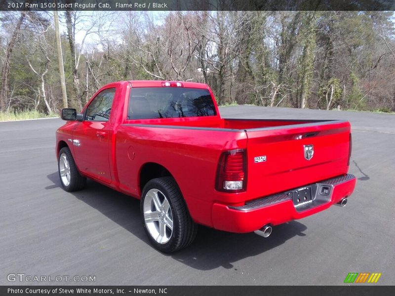 Flame Red / Black 2017 Ram 1500 Sport Regular Cab