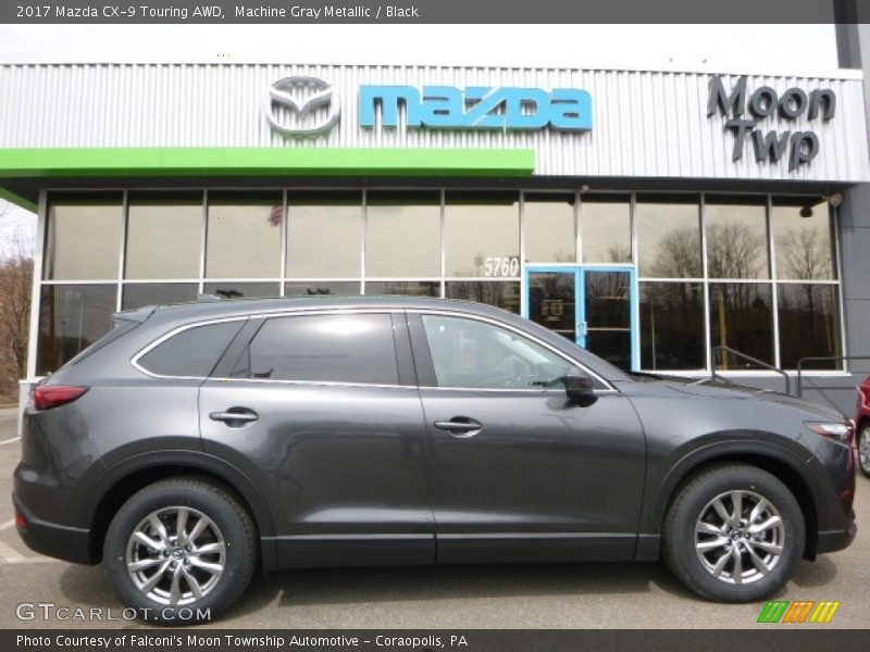 Machine Gray Metallic / Black 2017 Mazda CX-9 Touring AWD