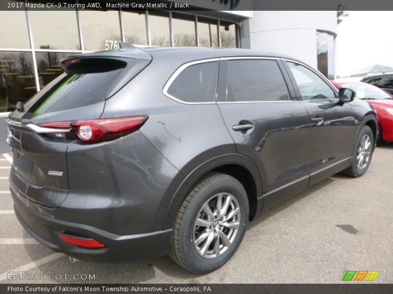 Machine Gray Metallic / Black 2017 Mazda CX-9 Touring AWD