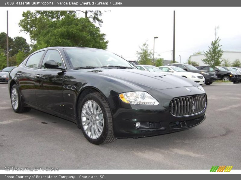 Verde Deep Emerald (Green) / Cuoio 2009 Maserati Quattroporte