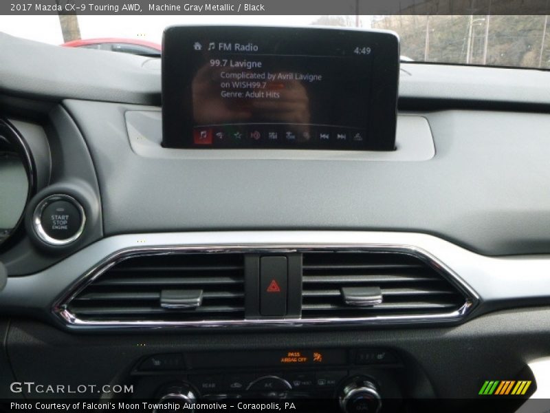 Machine Gray Metallic / Black 2017 Mazda CX-9 Touring AWD