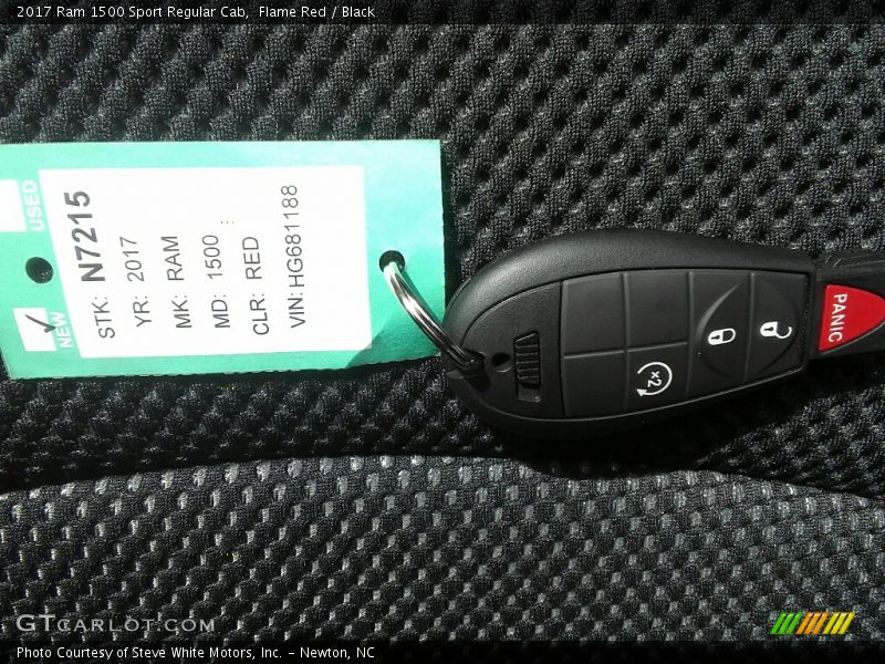 Flame Red / Black 2017 Ram 1500 Sport Regular Cab