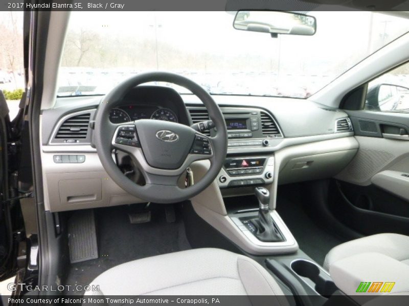 Black / Gray 2017 Hyundai Elantra SE