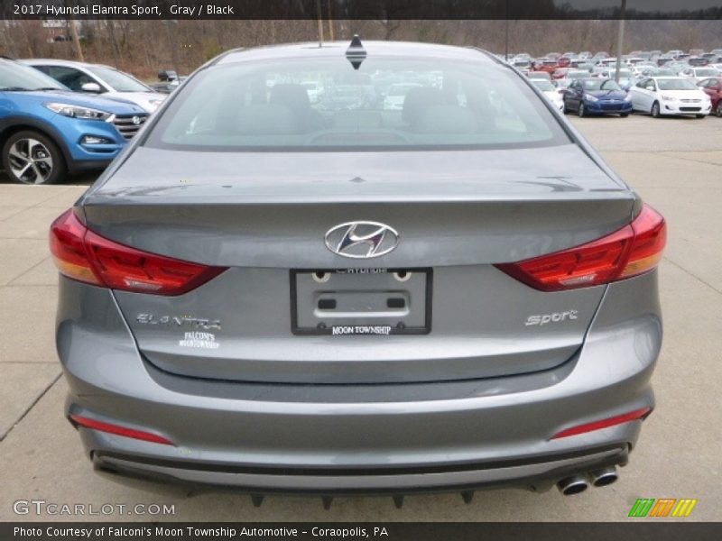 Gray / Black 2017 Hyundai Elantra Sport