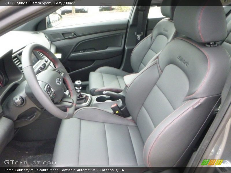 Front Seat of 2017 Elantra Sport