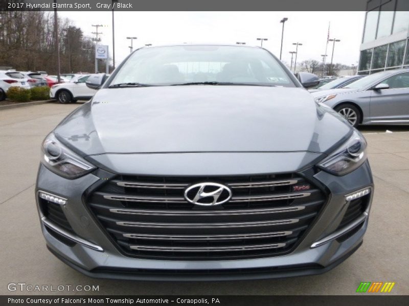 Gray / Black 2017 Hyundai Elantra Sport