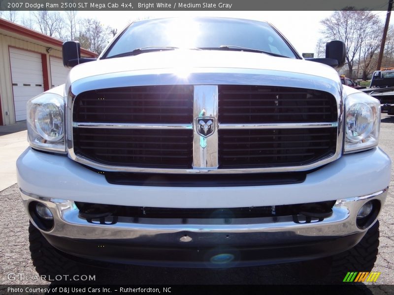 Bright White / Medium Slate Gray 2007 Dodge Ram 2500 SLT Mega Cab 4x4