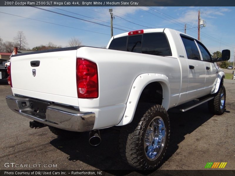 Bright White / Medium Slate Gray 2007 Dodge Ram 2500 SLT Mega Cab 4x4