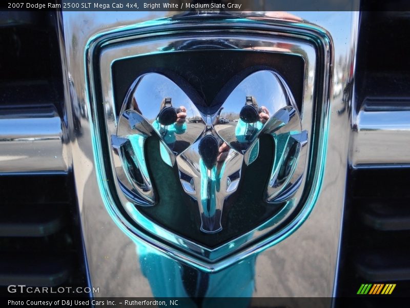 Bright White / Medium Slate Gray 2007 Dodge Ram 2500 SLT Mega Cab 4x4