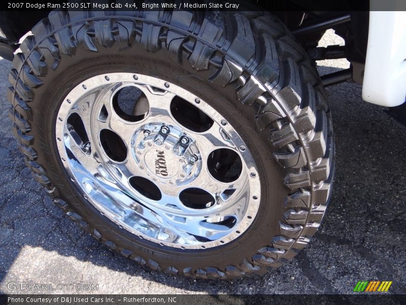 Bright White / Medium Slate Gray 2007 Dodge Ram 2500 SLT Mega Cab 4x4